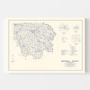 Vintage Map of Marshall County, Oklahoma 1936