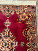 Karastan Rug 4x6 Red Medallion Kirman