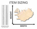 Unfinished Wood Iceland Shape - Country - Craft - up to 46" DIY