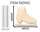 Unfinished Wood Ice Skate Shape - Winter - Craft - up to 46" DIY