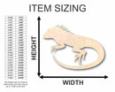 Unfinished Wood Iguana Shape - Reptile - Animal - Craft - up to 46" DIY