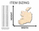 Unfinished Wood Ireland Shape - Country - Craft - up to 46" DIY
