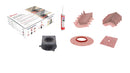 GURU Shower Linear Drain Superkit 49-1/2"x47-1/2" PVC with Drain - SKU: ISU0021