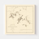 Vintage Shumagin Islands, AK Map 1872