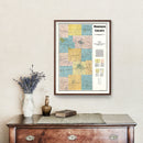 Vintage Map of Madison County, Indiana 1921
