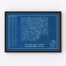 Vintage Map of Bartholomew County, Indiana 1936