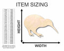 Unfinished Wood Kiwi Shape - New Zealand - Animal - Bird - Wildlife - Craft - up to 46" DIY