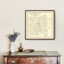 Vintage Map of Benton County, Indiana 1909