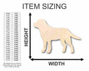 Unfinished Wood Black Golden Labrador Dog Shape - Animal - Pet - Craft - up to 46" DIY