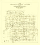 Vintage Map of Carroll County, Indiana 1910