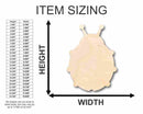 Unfinished Wood Ladybug Shape -Insect - Animal - Wildlife - Craft - up to 46" DIY