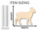 Unfinished Wood Lamb Sheep Shape - Farm Animal - Craft - up to 46" DIY