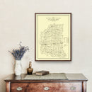 Vintage Map of Daviess County, Indiana 1910