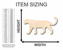 Unfinished Wood Leopard Shape - Animal - Wildlife - Craft - up to 46" DIY