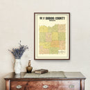 Vintage Map of Dubois County, Indiana 1914