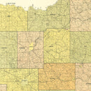 Vintage Map of Dubois County, Indiana 1914