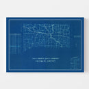 Vintage Map of Franklin County, Indiana 1936