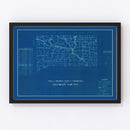 Vintage Map of Franklin County, Indiana 1936