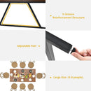 70.8 Inch Solid Wood Dining Table For 6 To 8 People