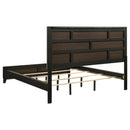 Valen Wood California King Panel Bed Light Taupe