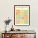 Vintage Map of Hamilton County, Indiana 1906