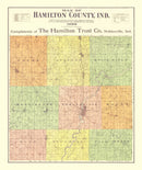 Vintage Map of Hamilton County, Indiana 1906