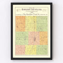 Vintage Map of Hamilton County, Indiana 1906