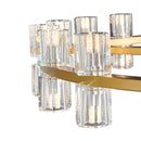 Anderson 36"D Chandelier // Crystal and Gold