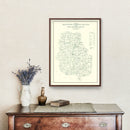 Vintage Map of Harrison County, Indiana 1909