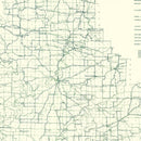 Vintage Map of Harrison County, Indiana 1909
