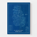 Vintage Map of Harrison County, Indiana 1936