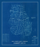 Vintage Map of Harrison County, Indiana 1936