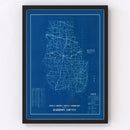 Vintage Map of Harrison County, Indiana 1936
