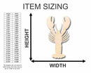 Unfinished Wood Lobster Shape - Ocean - Nursery - Craft - up to 46" DIY