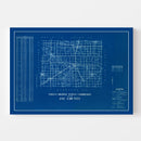 Vintage Map of Jay County, Indiana 1936