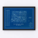 Vintage Map of Jay County, Indiana 1936