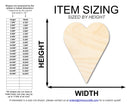 Unfinished Wood Tall Heart Shape | Valentine's Day  | DIY Craft Cutout | Up to 46"