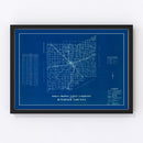 Vintage Map of Jennings County, Indiana 1936
