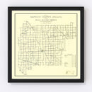 Vintage Map of Hancock County, Indiana 1911