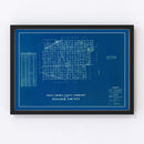 Vintage Map of Hancock County, Indiana 1936