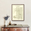 Vintage Map of Madison County, Indiana 1910