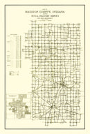 Vintage Map of Madison County, Indiana 1910