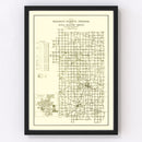 Vintage Map of Madison County, Indiana 1910