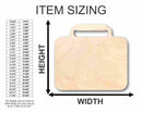 Unfinished Wood Lunch Box Shape - School - Craft - up to 46" DIY