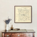 Vintage Map of Montgomery County, Indiana 1912