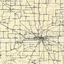 Vintage Map of Montgomery County, Indiana 1912