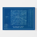 Vintage Map of Montgomery County, Indiana 1936