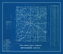 Vintage Map of Montgomery County, Indiana 1936