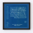 Vintage Map of Noble County, Indiana 1936