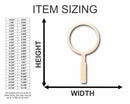Unfinished Wood Magnifying Glass Shape - Detective - Craft - up to 46" DIY